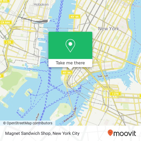 Mapa de Magnet Sandwich Shop