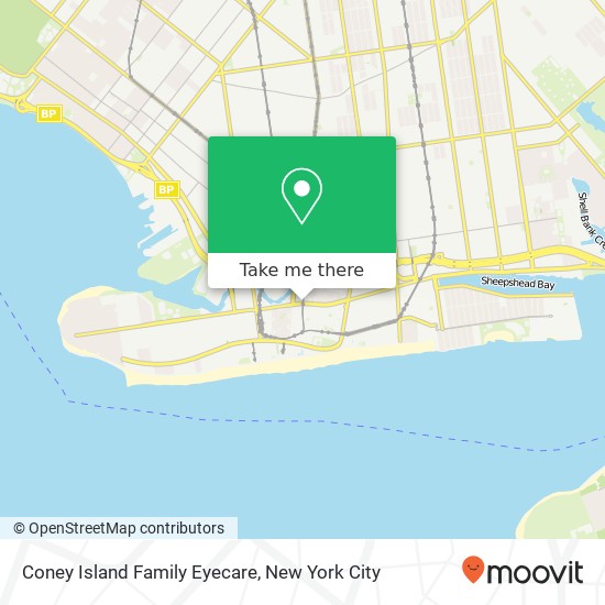 Mapa de Coney Island Family Eyecare