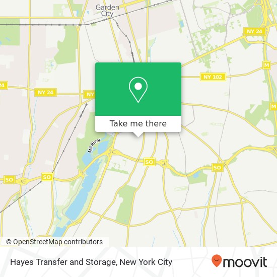 Mapa de Hayes Transfer and Storage