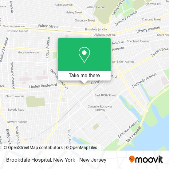 Brookdale Hospital map