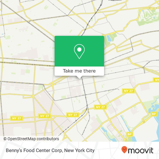 Mapa de Benny's Food Center Corp