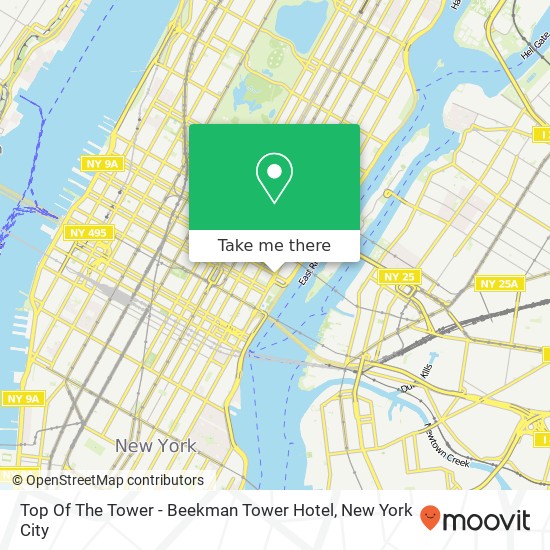 Top Of The Tower - Beekman Tower Hotel map