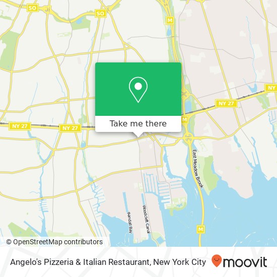 Mapa de Angelo's Pizzeria & Italian Restaurant