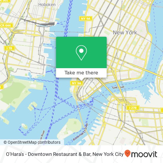 Mapa de O'Hara's - Downtown Restaurant & Bar