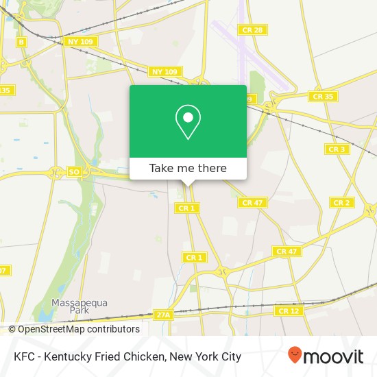 Mapa de KFC - Kentucky Fried Chicken