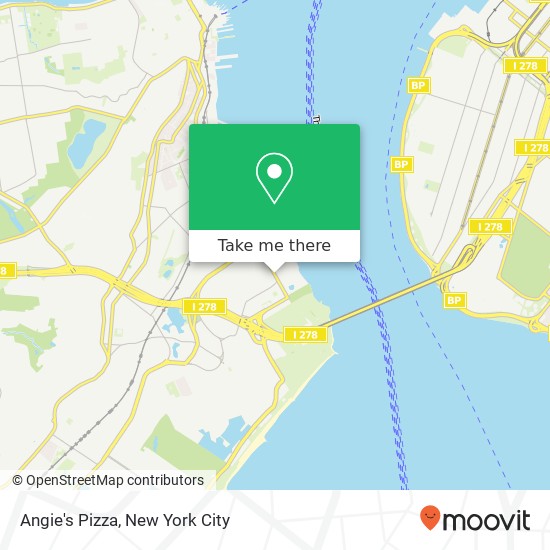 Angie's Pizza map