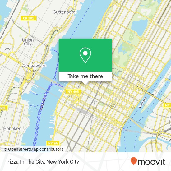 Pizza In The City map