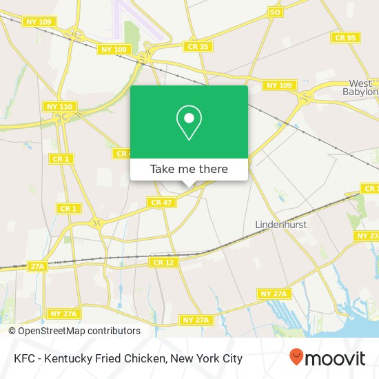 Mapa de KFC - Kentucky Fried Chicken