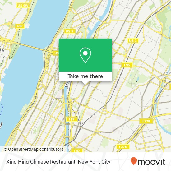 Mapa de Xing Hing Chinese Restaurant