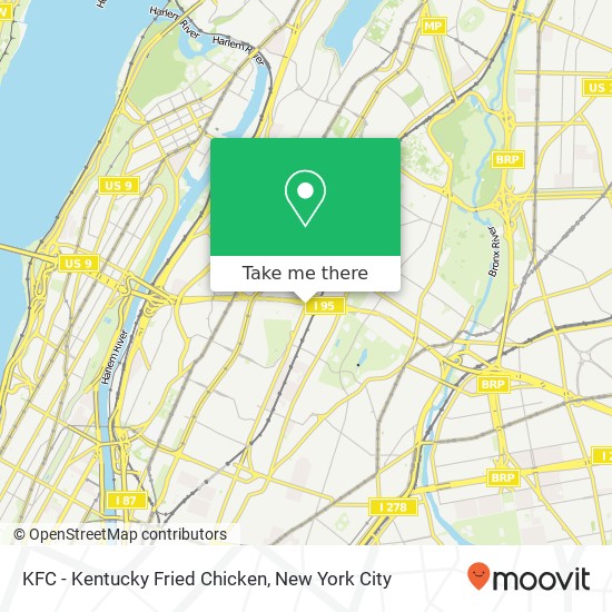 KFC - Kentucky Fried Chicken map