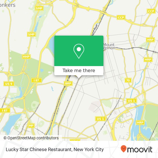 Lucky Star Chinese Restaurant map