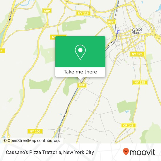 Cassano's Pizza Trattoria map