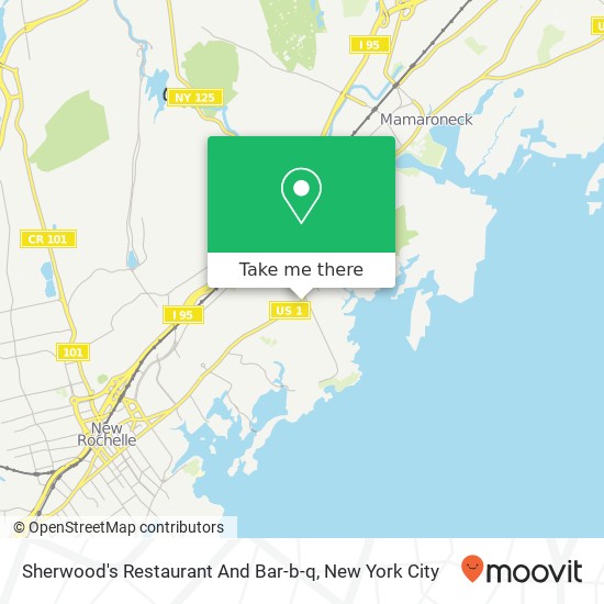Mapa de Sherwood's Restaurant And Bar-b-q