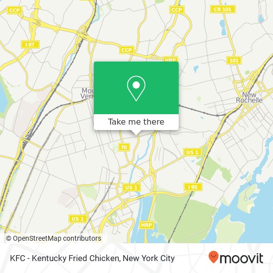 KFC - Kentucky Fried Chicken map