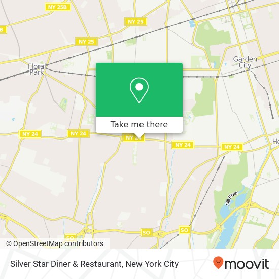 Mapa de Silver Star Diner & Restaurant