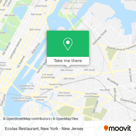 Ecolas Restaurant map