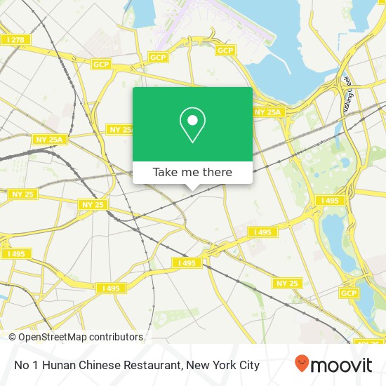 Mapa de No 1 Hunan Chinese Restaurant