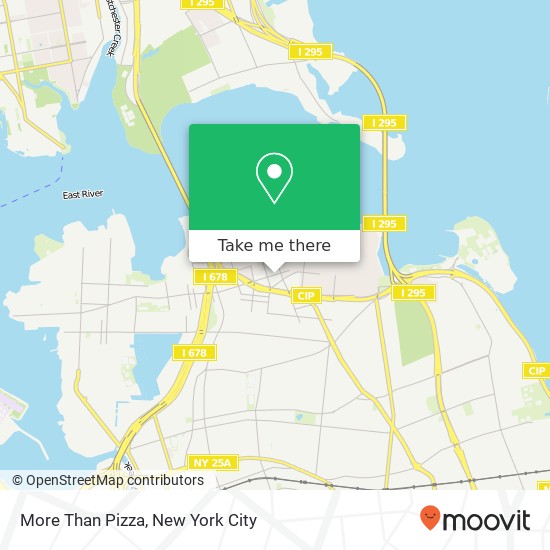 More Than Pizza map