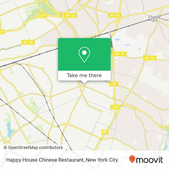 Mapa de Happy House Chinese Restaurant