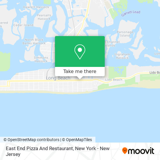 Mapa de East End Pizza And Restaurant
