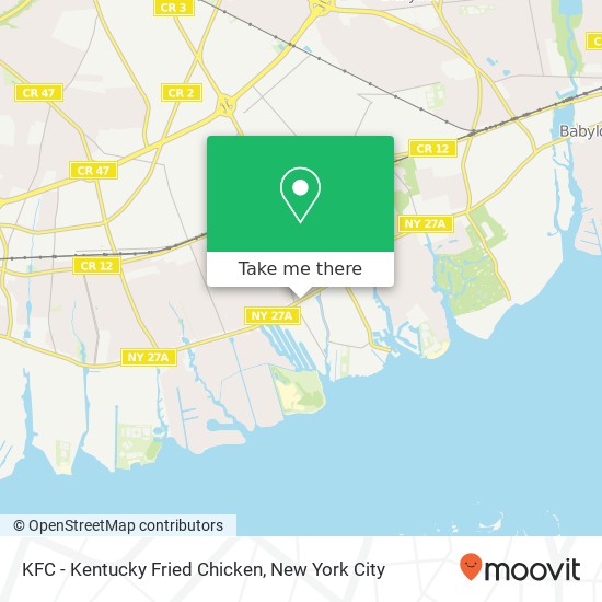 KFC - Kentucky Fried Chicken map