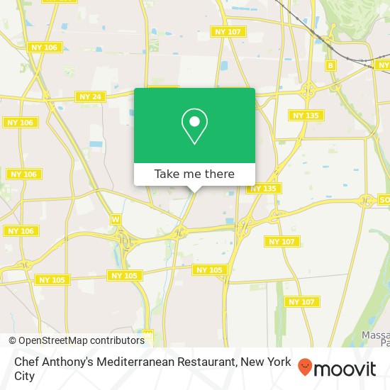 Mapa de Chef Anthony's Mediterranean Restaurant