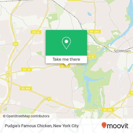 Mapa de Pudgie's Famous Chicken