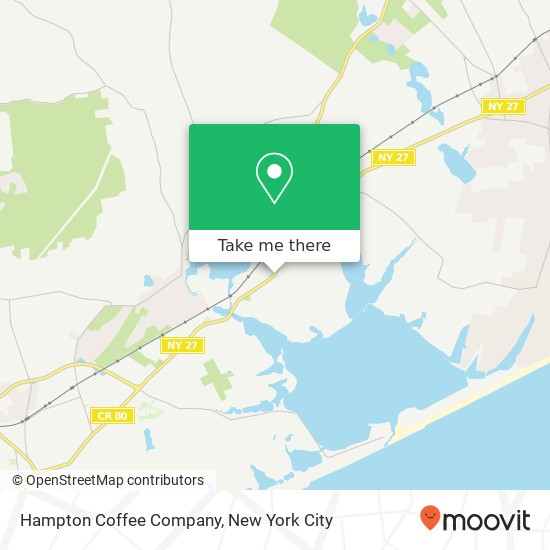 Mapa de Hampton Coffee Company