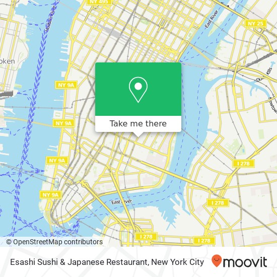 Esashi Sushi & Japanese Restaurant map