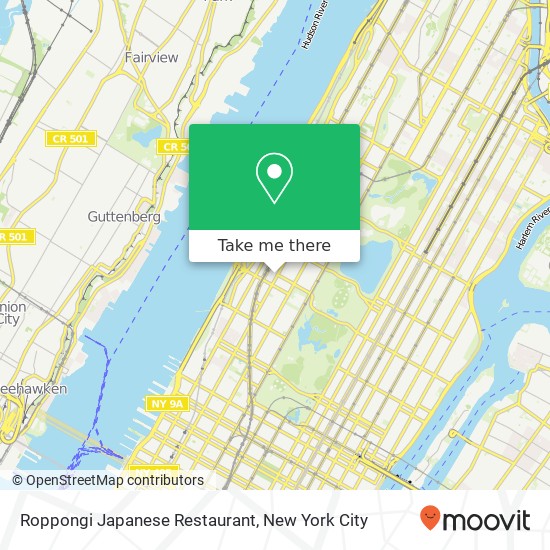Mapa de Roppongi Japanese Restaurant