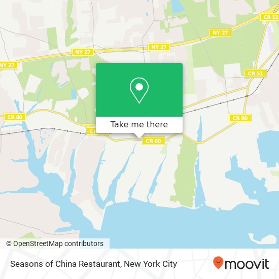 Mapa de Seasons of China Restaurant