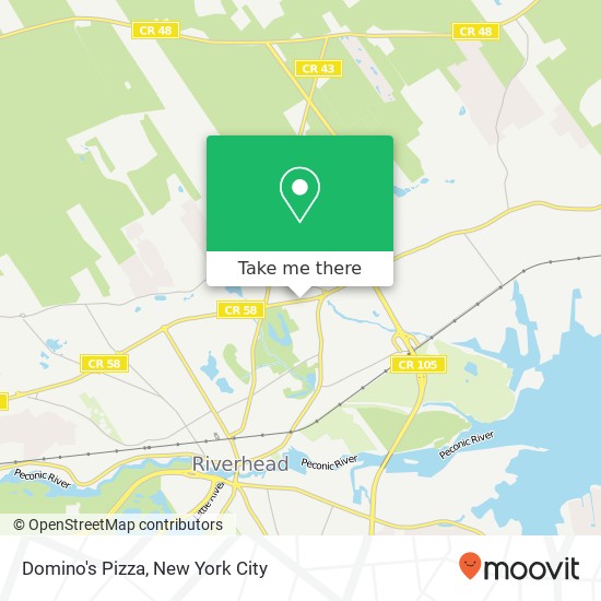 Domino's Pizza map