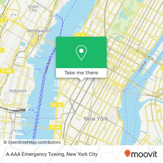 A-AAA Emergency Towing map
