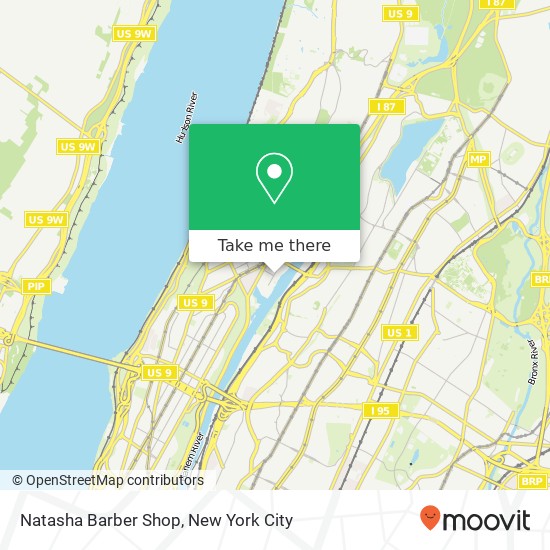Natasha Barber Shop map