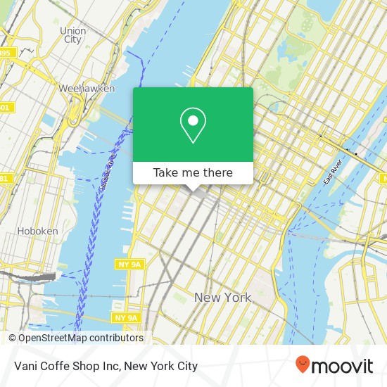 Mapa de Vani Coffe Shop Inc