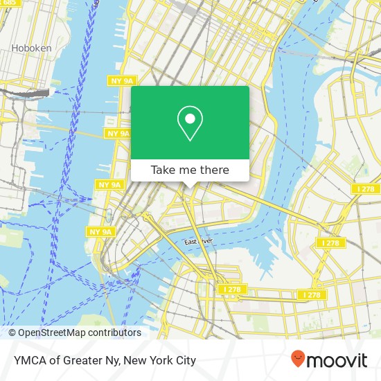 YMCA of Greater Ny map