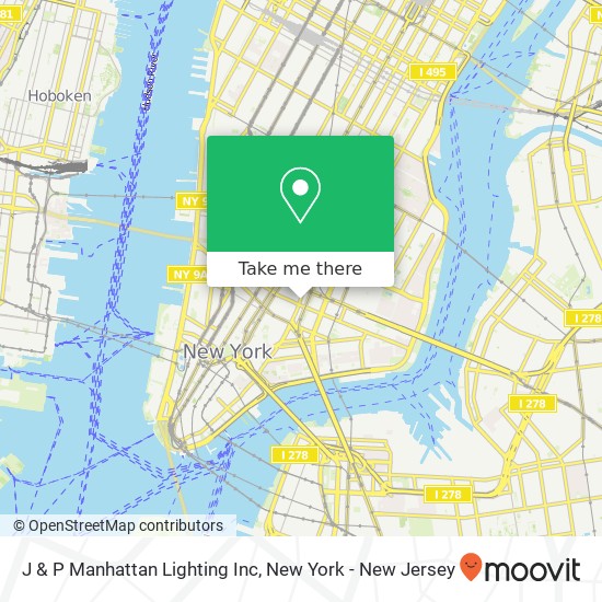 J & P Manhattan Lighting Inc map