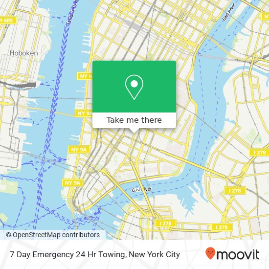 7 Day Emergency 24 Hr Towing map