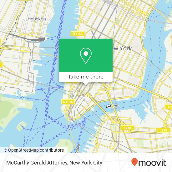 McCarthy Gerald Attorney map