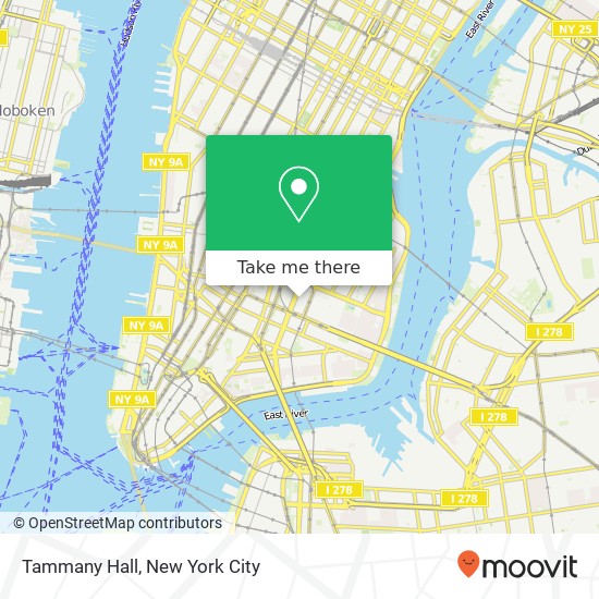 Mapa de Tammany Hall