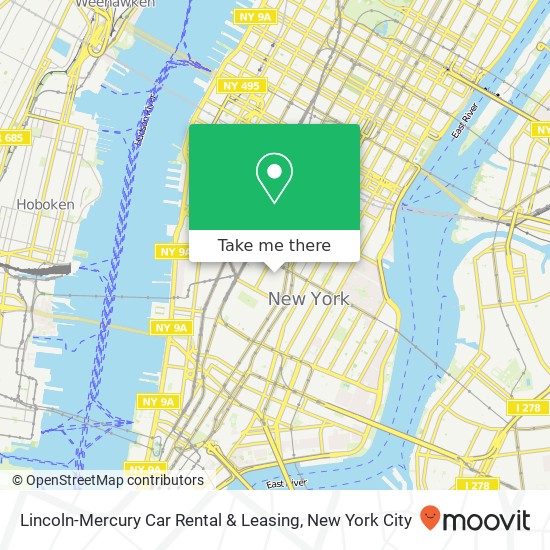 Mapa de Lincoln-Mercury Car Rental & Leasing