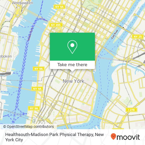 Mapa de Healthsouth-Madison Park Physical Therapy