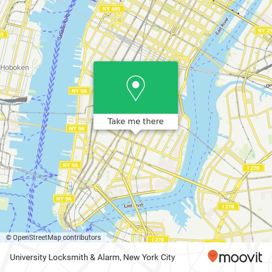 University Locksmith & Alarm map