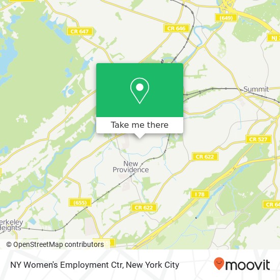 NY Women's Employment Ctr map