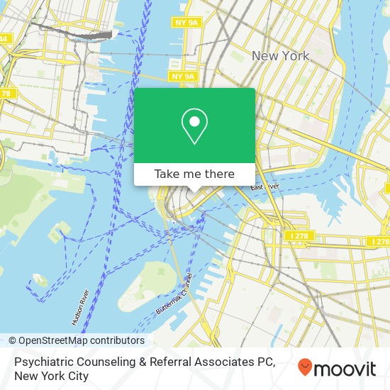 Mapa de Psychiatric Counseling & Referral Associates PC