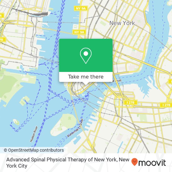 Advanced Spinal Physical Therapy of New York map