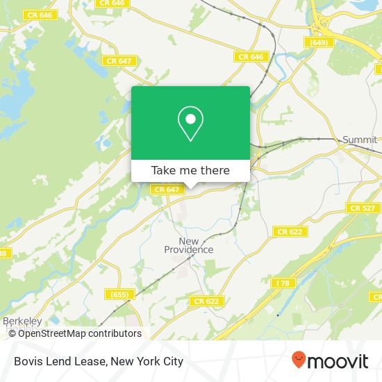 Bovis Lend Lease map