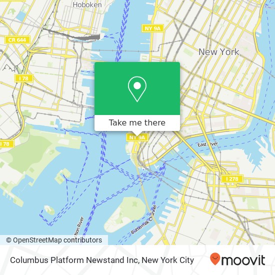 Columbus Platform Newstand Inc map