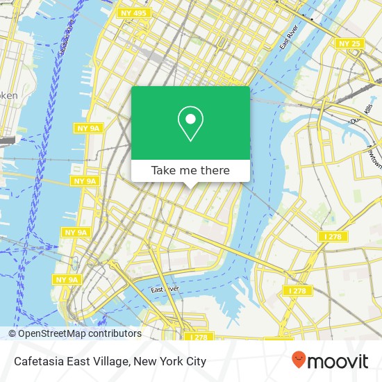 Cafetasia East Village map