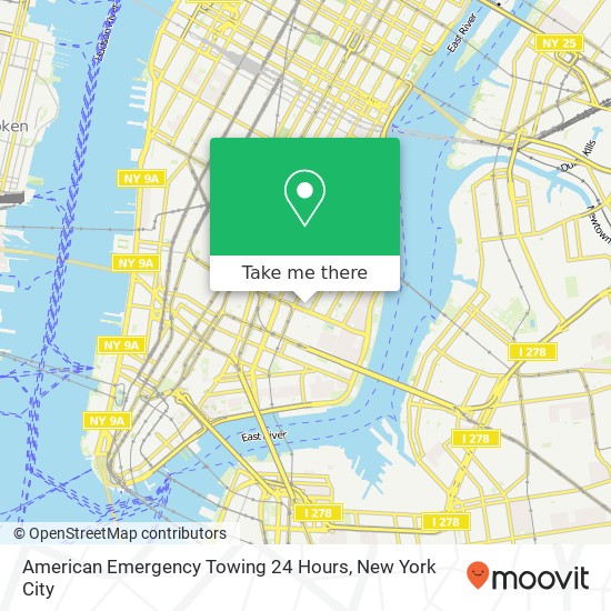 Mapa de American Emergency Towing 24 Hours